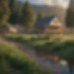 Breathtaking landscape of rural Oregon showcasing affordable housing