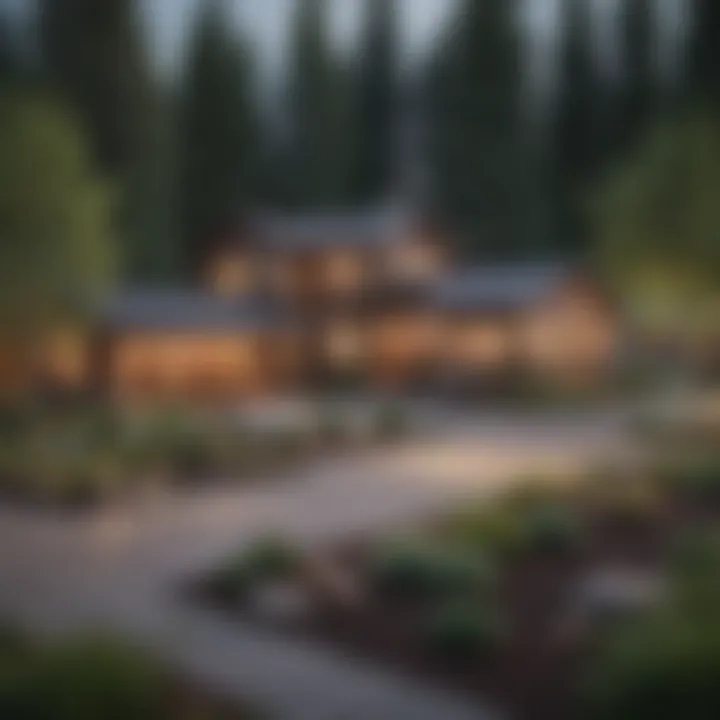 Community park in an Oregon town, representing local amenities