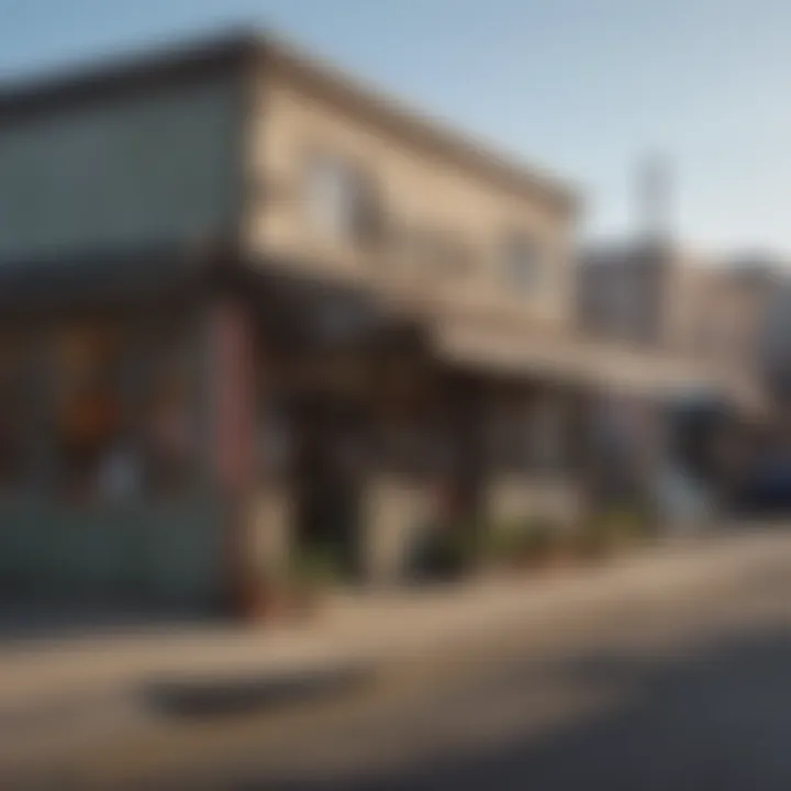 Quaint downtown area of a small Oregon town with local shops