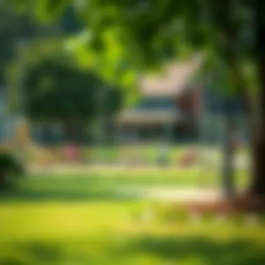 Community Park and Recreation Community park in Atlanta featuring families enjoying recreational activities and lush greenery.