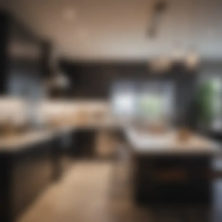 Modern kitchen interior in an East Hollywood apartment