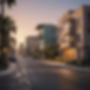 Vibrant neighborhood street scene in Los Angeles County