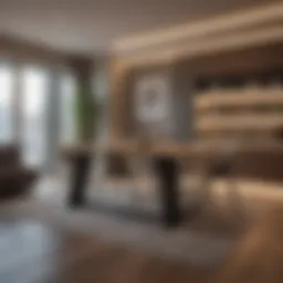 Modern apartment interior with stylish decor