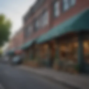 Cultural Hotspots and Local Cafes in Northwest Portland A vibrant street scene showcasing local cafes and shops