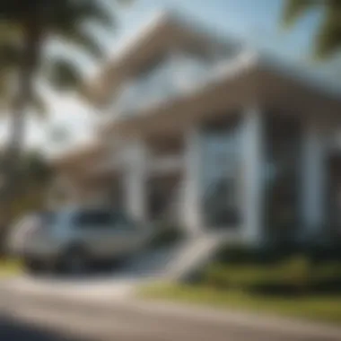 An architectural marvel featuring unique designs characteristic of Miami suburbs.