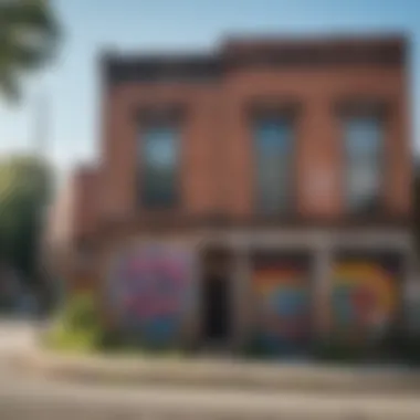 Vibrant street art in the Old Fourth Ward