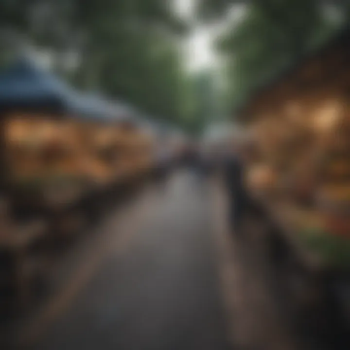 A lively outdoor market filled with local vendors and unique crafts in Atlanta