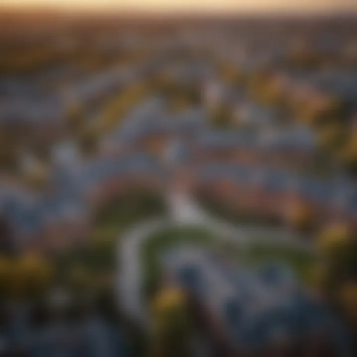 Scenic view of the neighborhood surrounding Boston Commons Apartments