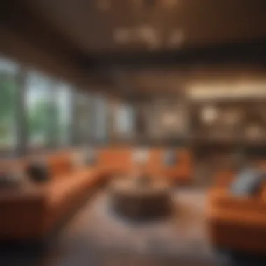 Community lounge area in a co-living space promoting social interaction