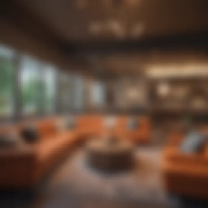 Community lounge area in a co-living space promoting social interaction