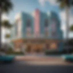 A stunning view of Art Deco architecture in South Beach