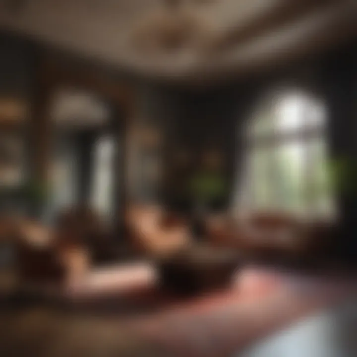 Intricate interior design showcasing harmony and elegance