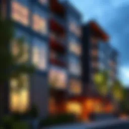 Stunning exterior view of Gabriel Park Apartments showcasing modern architectural design