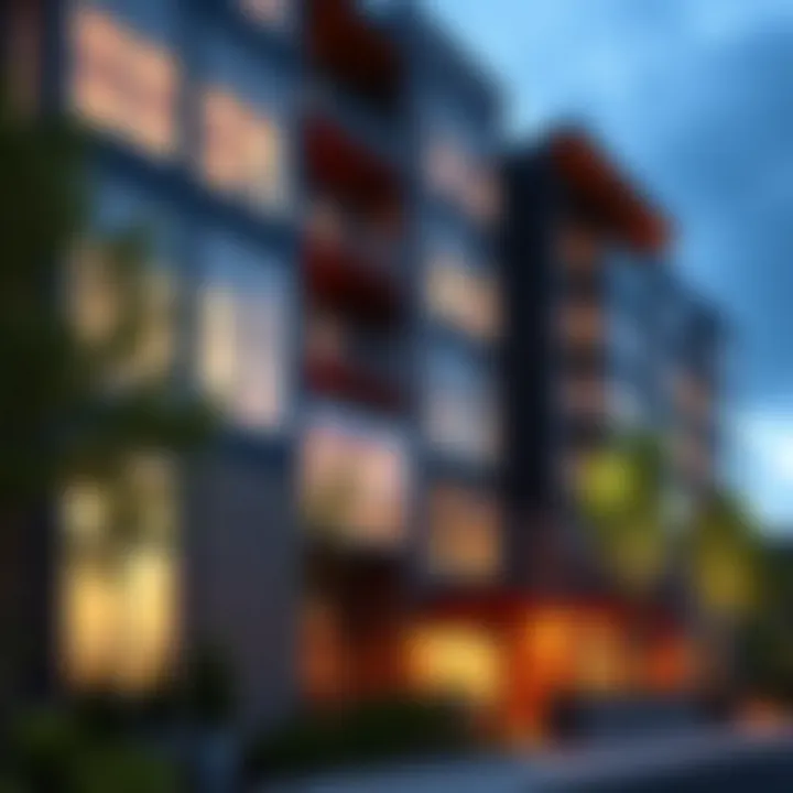 Stunning exterior view of Gabriel Park Apartments showcasing modern architectural design