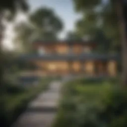 Serene view of Greenlake Villa surrounded by lush greenery