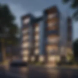 Exterior view of Greenmount Apartments showcasing modern architecture