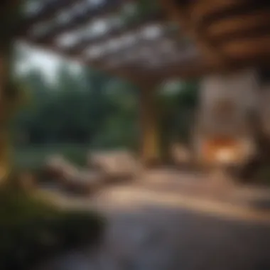 Inviting Outdoor Space for Relaxation Well-decorated outdoor space