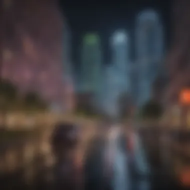 Vibrant city life in downtown Dallas with skyscrapers