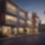 Exterior view of La Linda Apartments showcasing modern architectural style