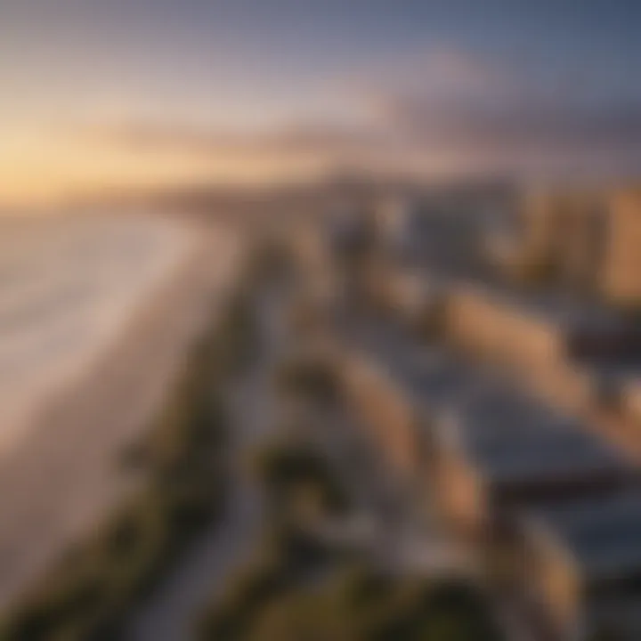 Scenic views of Pacific Beach from La Portola Apartments