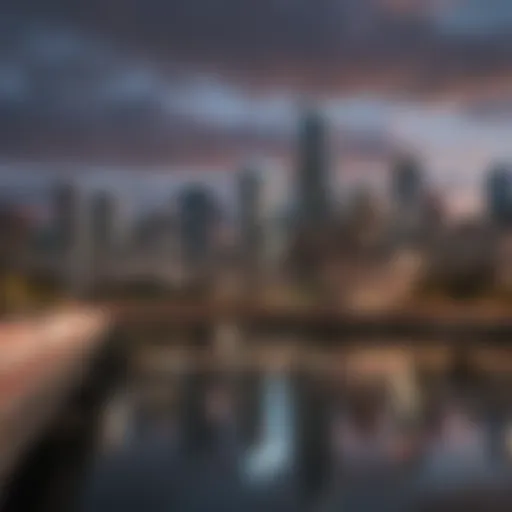 Panoramic view of downtown Austin showcasing its skyline