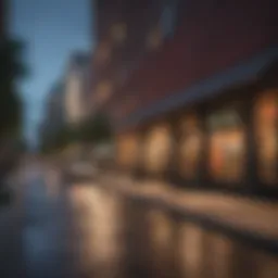 Vibrant street view of downtown Austin