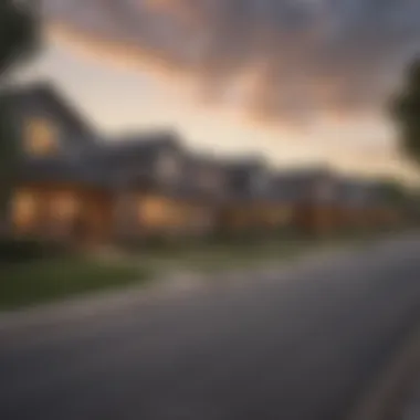 Diverse Housing Styles in Dallas An inviting residential street lined with various housing styles in Dallas