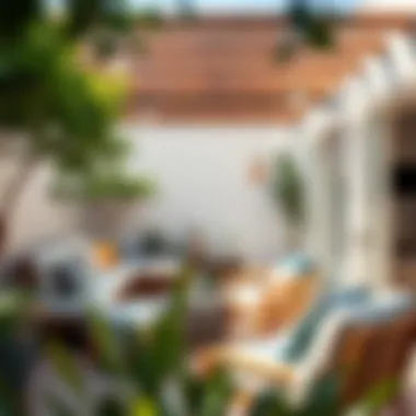 Perfect Patio for Socializing Outdoor patio area of a share house, ideal for social gatherings