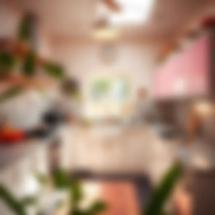 Vibrant Shared Kitchen Shared kitchen in a Los Angeles house, vibrant and functional