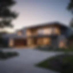 Stunning architecture in Oak Park Estates showcasing modern suburban design