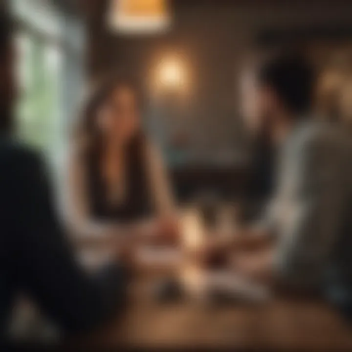 A close-up of negotiation between a buyer and a seller