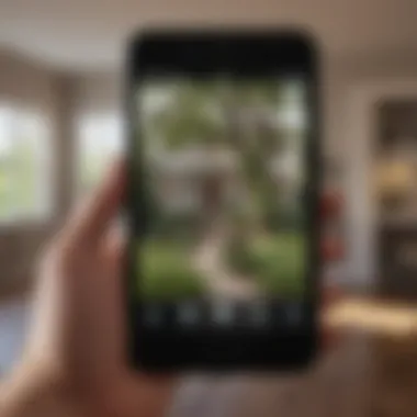 Utilizing Technology for Property Searches A person using a digital device to search for hidden real estate listings