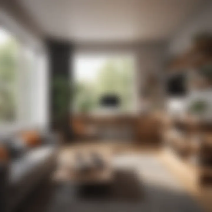 Maximized space in a compact living area with innovative storage solutions