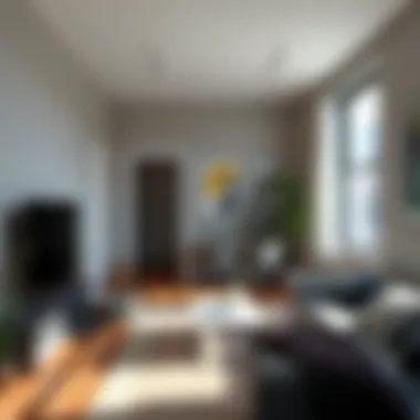 Stylish Apartment Interior in Glover Park A modern apartment interior showcasing stylish decor