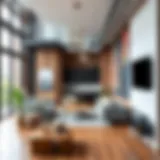 Modern Loft Interior in the West Loop Stylish loft interior showcasing modern design