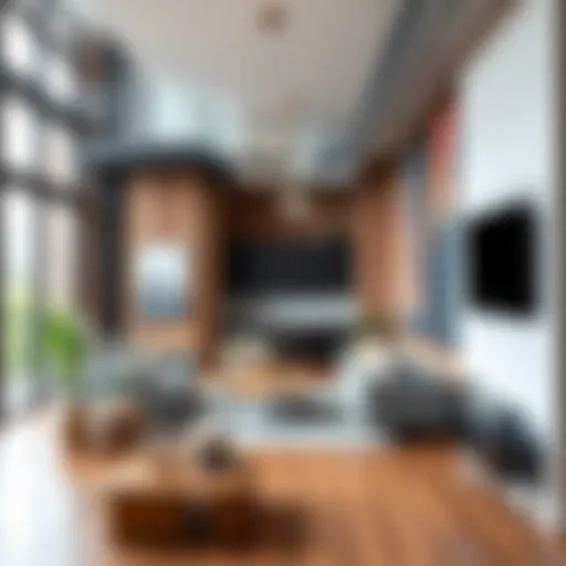 Modern Loft Interior in the West Loop Stylish loft interior showcasing modern design