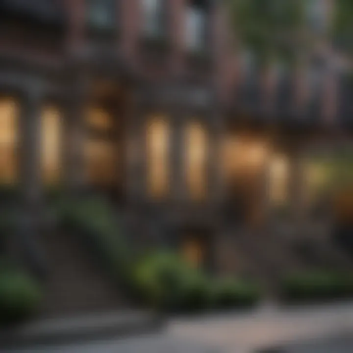A picturesque brownstone street in the Upper West Side