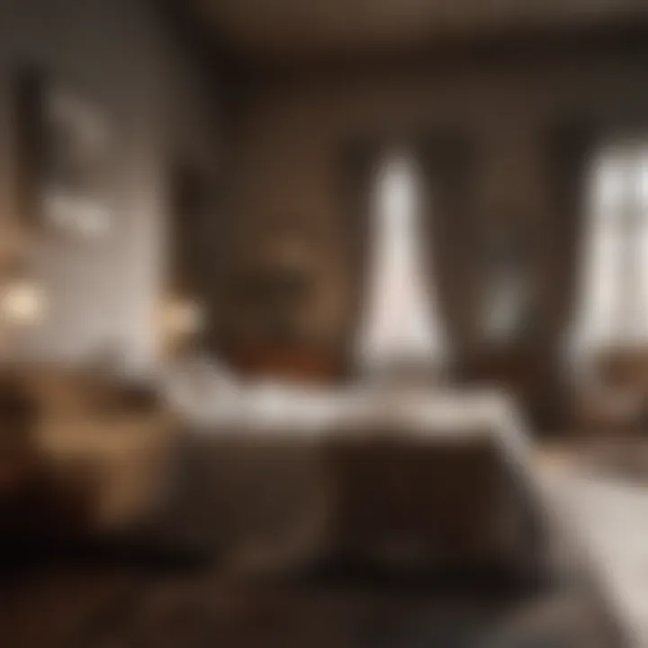 A cozy bedroom in Venice, blending historical elements with contemporary style