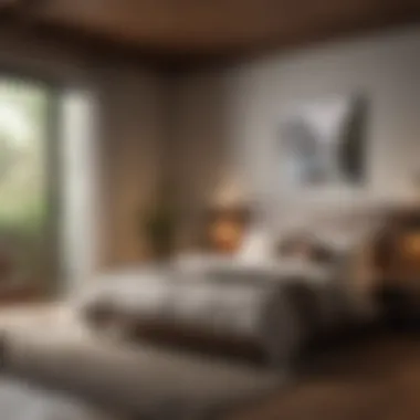 Cozy Bedroom with Optimized Design A cozy bedroom with smart space utilization