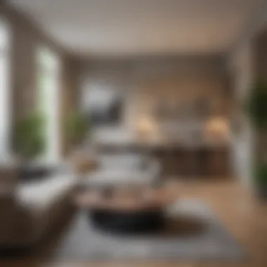 Modern Shared Living Space Showcasing Amenities Modern shared living space showcasing amenities