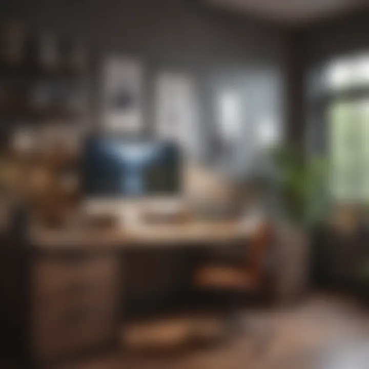 Close-up of an organized and functional workspace