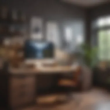 Maximizing Functionality in Workspaces Close-up of an organized and functional workspace