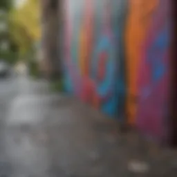 Vibrant street art in Portland showcasing local culture