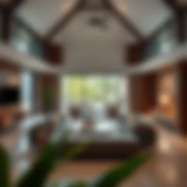 Open Layout of Banglo Living Space Charming interior space of a banglo featuring open layout design