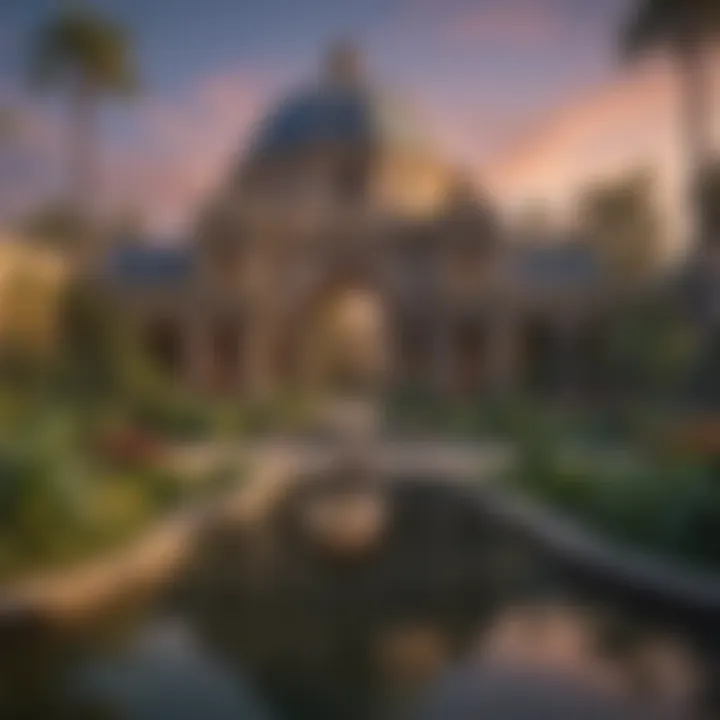 Charming Balboa Park featuring its lush gardens and cultural institutions