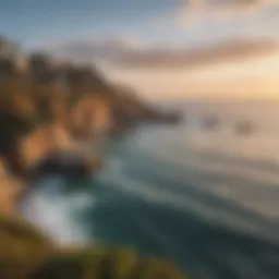 Scenic view of La Jolla Cove showcasing its stunning coastline