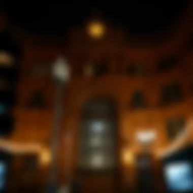 The historic architecture of the Bradbury Building in downtown LA