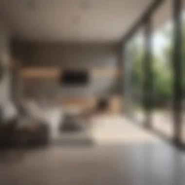 Minimalist Elegance: The One-Room House A cozy one-room house featuring minimalist design elements.
