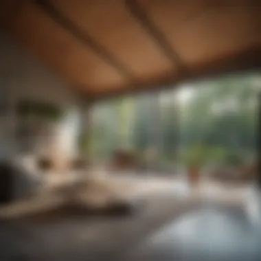 Sustainability in Design: Eco-Friendly One-Room Houses Sustainable materials used in the construction of one-room houses.