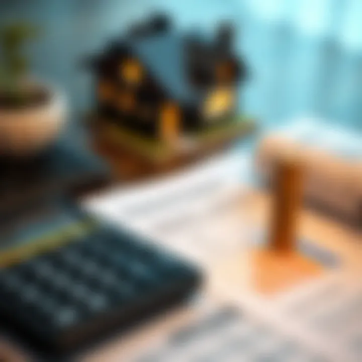 Financial Analysis for Selling vs Renting Calculator next to real estate documents indicating financial analysis